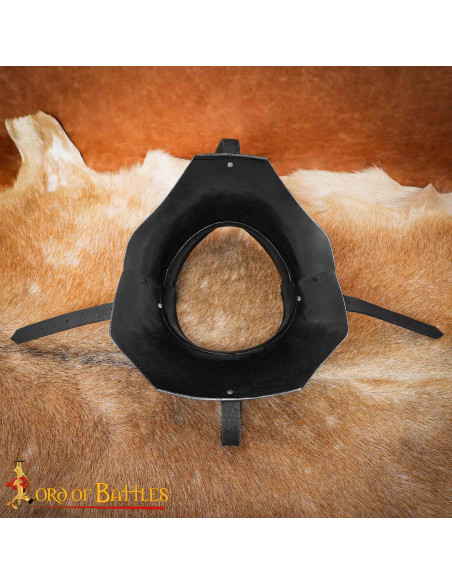 Gorge médiéval en acier avec bevor...