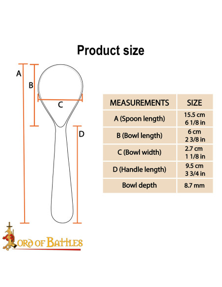 Set de 4 cuillères médiévales en...