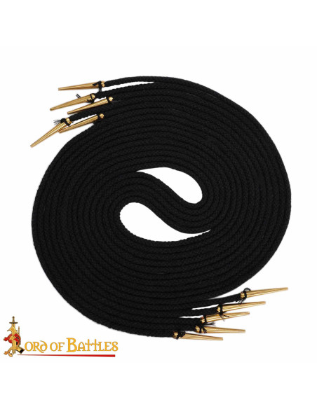 Ensemble de 5 cordons en coton noir...