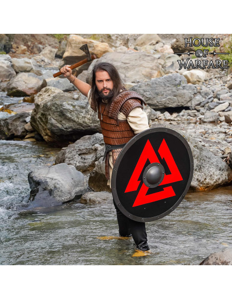 Armure viking en cuir lamellaire...