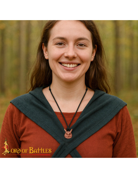 Pendentif médiéval modèle Hibou en...