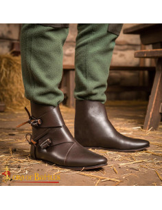 Bottines vikings modèle Jorvik en cuir marron 2