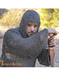 Cotte de mailles en acier doux riveté (8 mm) 2