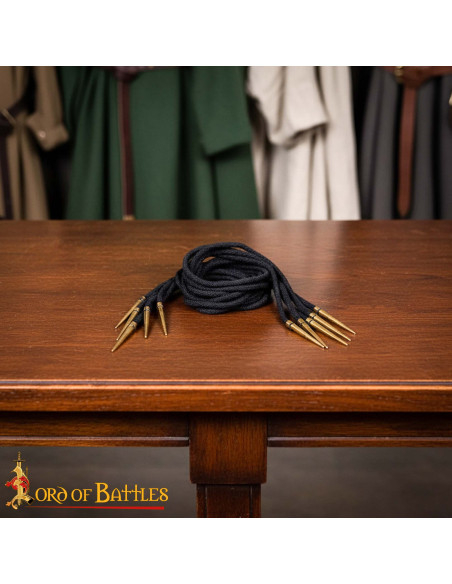 Set de 5 cordele en coton médiéval...