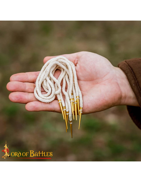 Set de 5 cordons médiévaux en coton...