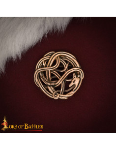 Boucle viking en forme de serpent pour ceinture, en...