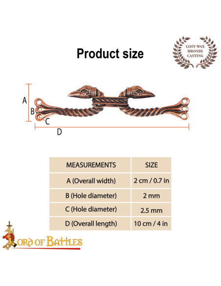 Fermoir de cape celtique modèle...