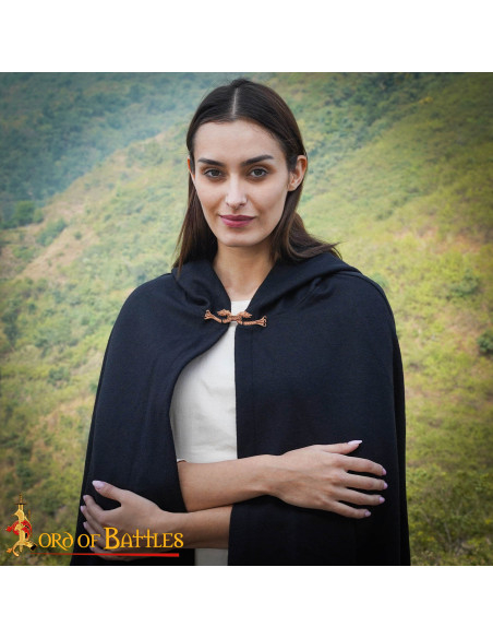 Fermeture de cape viking design loups...