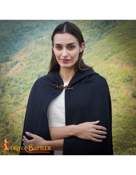 Fermeture de cape viking design loups...