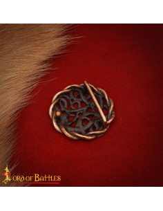 Boucle celte pour ceinture en bronze massif vieilli 2