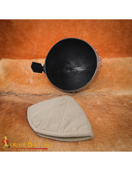 Coiffe médiévale matelassée en coton...