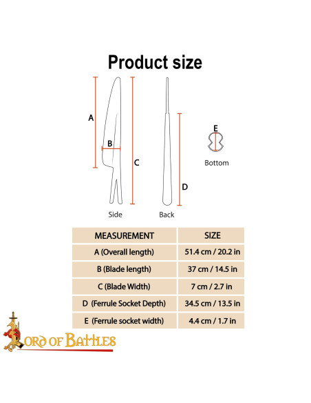 Pointe de lance médiévale conique en...