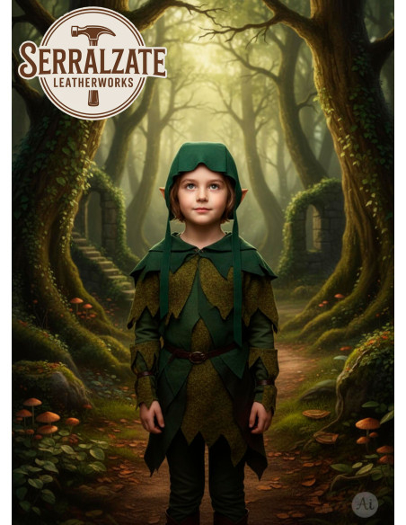 Capeline médiévale en cuir modèle...