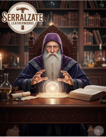 Capeline médiévale en cuir modèle...