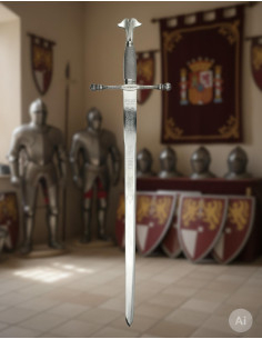 Épée Carlos V, acier inoxydable