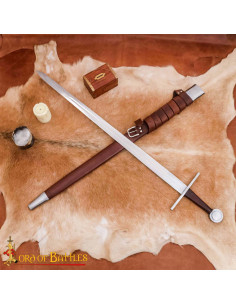 Épée Normande Forgée à Main Pomme Ronde