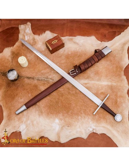 Épée Normande Forgée à Main Pomme Ronde