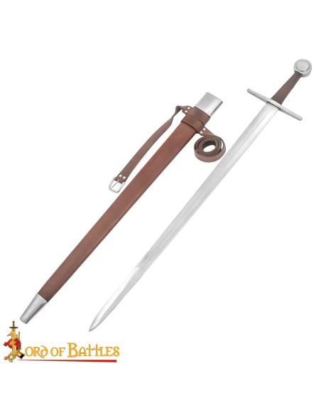 Épée Normande Forgée à Main Pomme Ronde