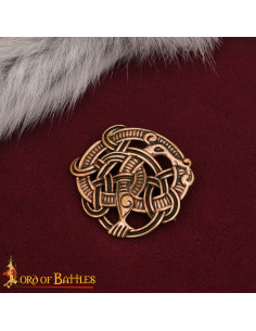 Broche en bronze viking Cera Perdue Design Nordique