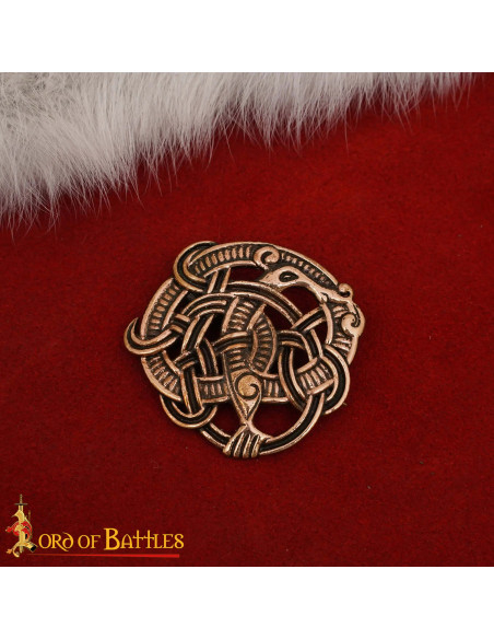 Broche en bronze viking Cera Perdue...