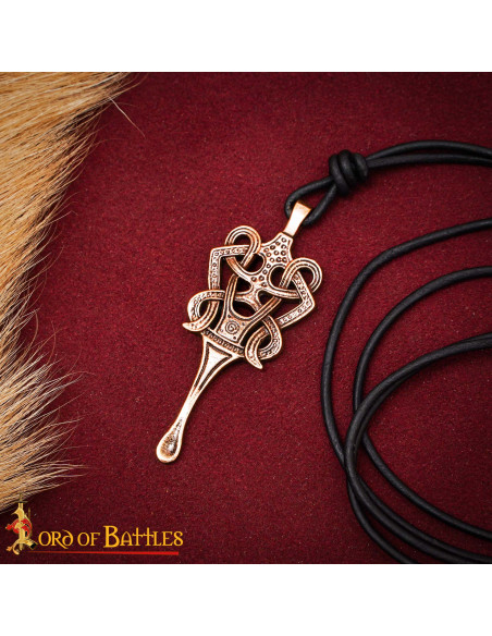 Pendentif Celte en Bronze Massif,...