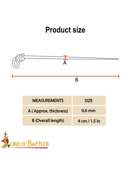 Set de 6 épingles médiévales pour...