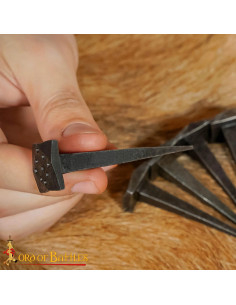 Ensemble de 10 clous médiévaux forgés (8 cm)