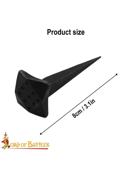 Ensemble de 10 clous médiévaux forgés...