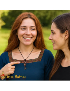 Pendentif clé dragon bronze pouvoir caché 2