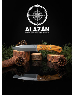 Couteau d'Aventure Cudeman Alazán en Olive 2