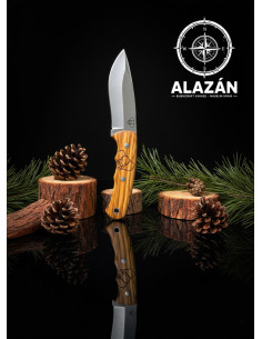 Couteau d'Aventure Cudeman Alazán en Olive