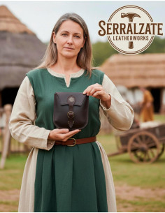 Sac celtique fait main de garde forestier en cuir, marron 2