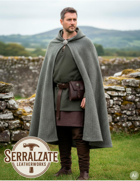 Sac celte ceinture, type bourse, en...