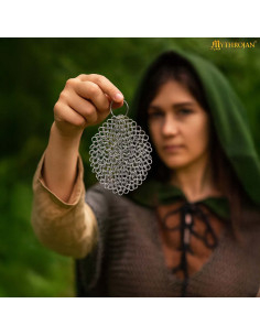 Porte-clés résistant en mailles d'acier (18x18 cm.)