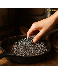 Porte-clés anti-stress médiéval en maille d'acier... 2