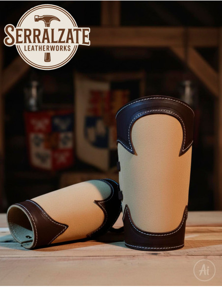 Bracelets médiévaux en cuir de garde...