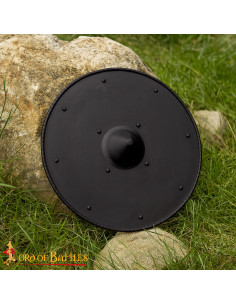 Bouclier Viking forgé à la main, acier, 19 pouces