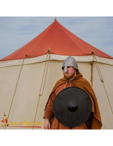 Bouclier Viking forgé à la main,...