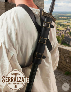 Tahalí avec ceinture pour suspendre l’épée dans le dos -... 2