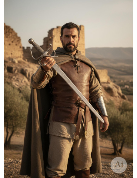 Épée Colada Cid, finition rustique