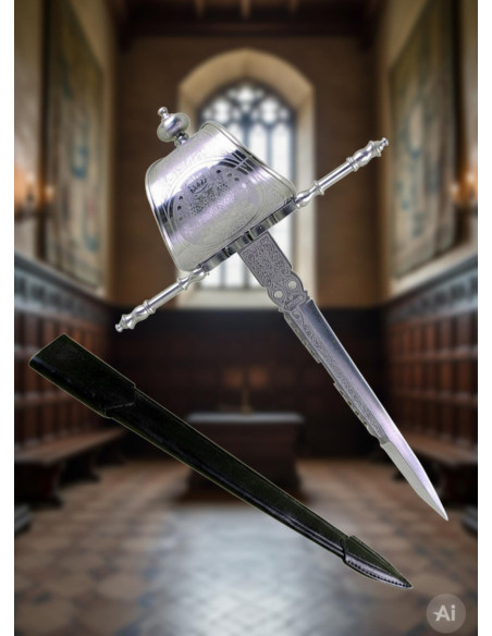 Dague main gauche avec fourreau