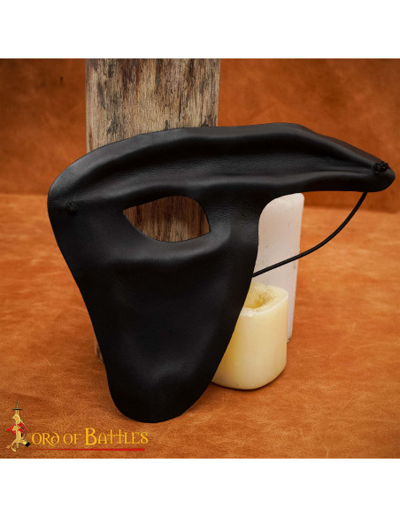 Masque d'opéra en cuir, touche...