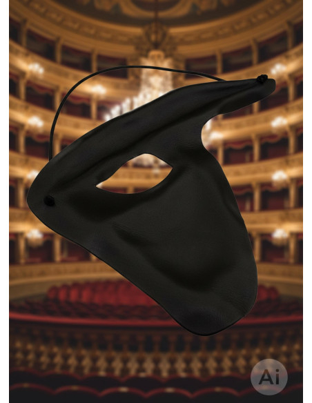 Masque d'opéra en cuir, touche...
