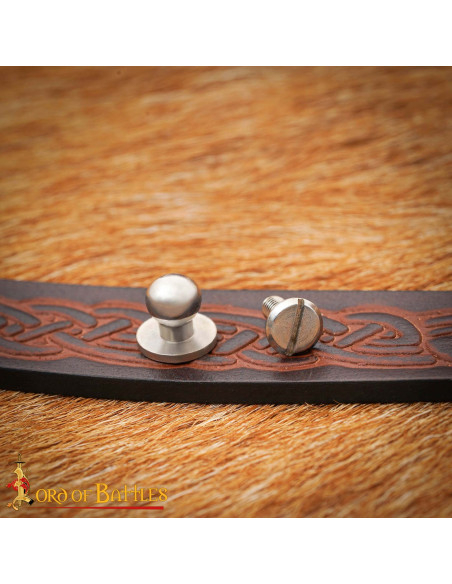 Courroie en cuir celtique artisanale...