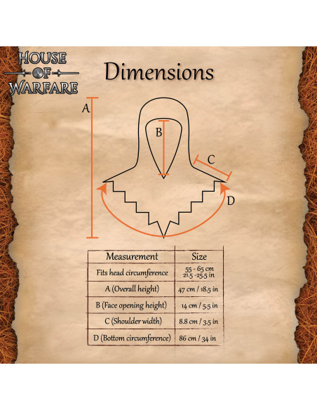 Couvre-chef mailles en acier...