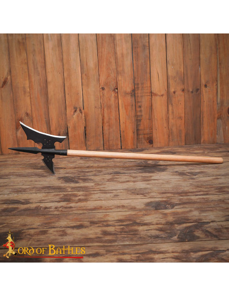 Hache d'arme médiévale forgée, acier...