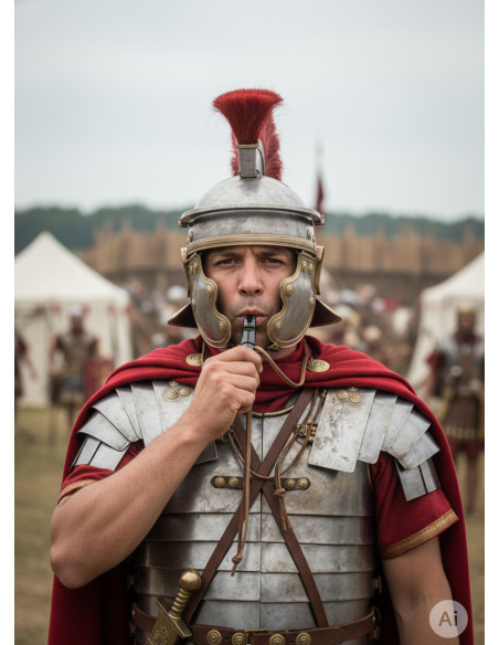 Sifflet en corne de légion romaine...