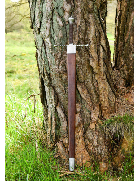 Épée bâtarde avec fourreau,...