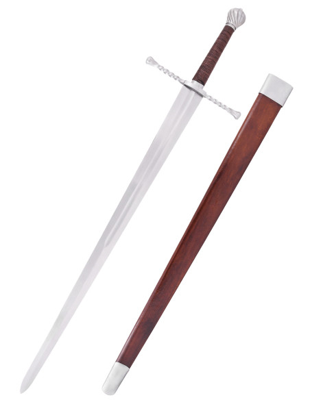 Épée bâtarde avec fourreau,...