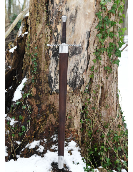 Épée bâtarde avec fourreau,...